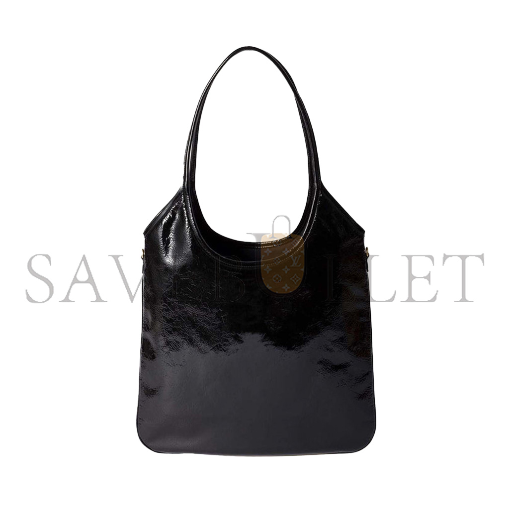 MIU MIU IVY NAPLAK PATENT LEATHER SHOULDER BAG 5BG231 (40*35cm)